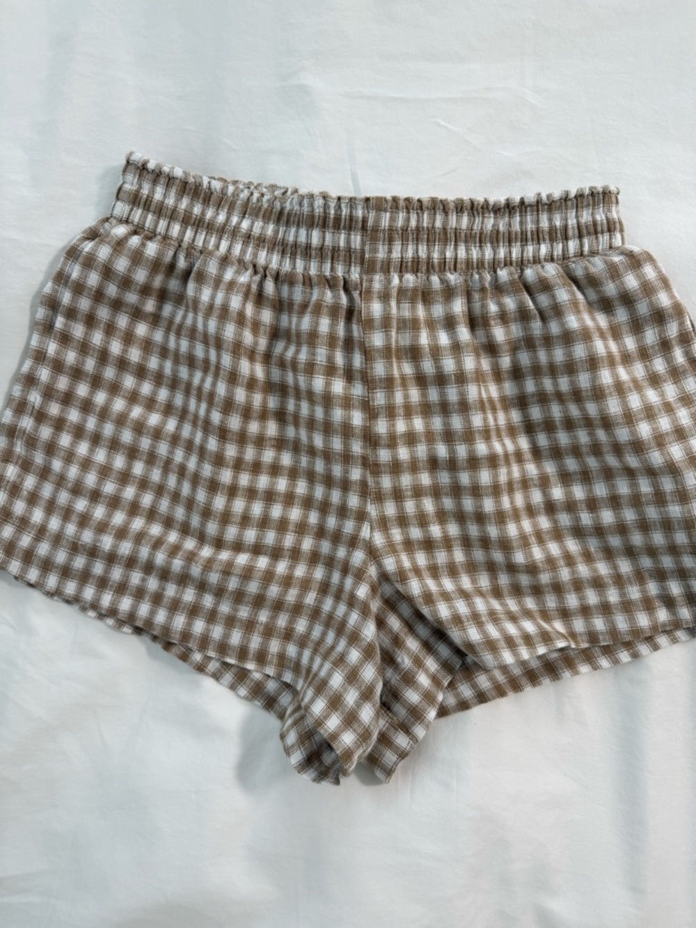 Reformation Mila Linen Short Natural - Size S